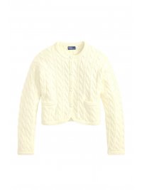 RALPH LAUREN RALPH LAUREN ΖΑΚΕΤΑ ΠΛΕΚΤΟ CLASSICS ΤΣΕΠΕΣ ΕΚΡΟΥ