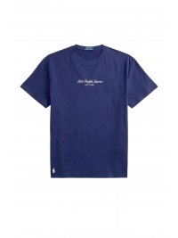RALPH LAUREN RALPH LAUREN T-SHIRT  CLASSIC FIT LOGO ΜΠΛΕ