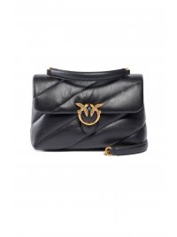 PINKO PINKO ΤΣΑΝΤΑ  LOVE PUFF CLASSIC SMALL B. SHEEP NAPPA ΜΑΥΡΟ