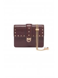 PINKO PINKO ΤΣΑΝΤΑΚΙ LOVE POCKET STUDS VIT. POLISHED ΜΠΟΡΝΤΩ
