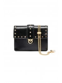 PINKO PINKO ΤΣΑΝΤΑΚΙ LOVE POCKET STUDS VIT. POLISHED ΜΑΥΡΟ