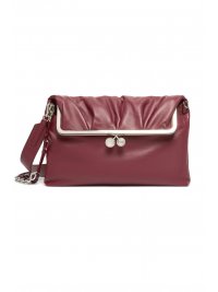 MaxMara WEEKEND MAX MARA WEEKEND ΤΣΑΝΤΑ ΩΜΟΥ WKASLALOM ΔΕΡΜΑ ΜΠΟΡΝΤΩ