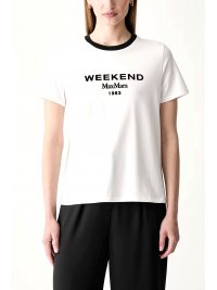 MaxMara WEEKEND MAX MARA WEEKEND T-SHIRT WKDEDISON LOGO ΛΕΥΚΟ