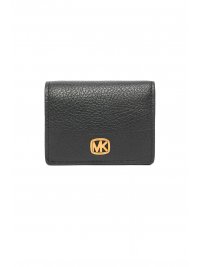MICHAEL KORS MICHAEL KORS ΠΟΡΤΟΦΟΛΙ ΒRYANT METAΛΛΙΚΟ LOGO ΜΑΥΡΟ