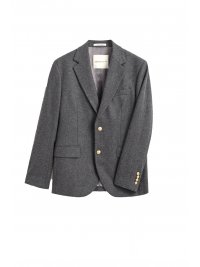 GANT GANT ΣΑΚΑΚΙ WOOL FLANNEL CLUB BLAZER ΣΚΟΥΡΟ ΓΚΡΙ