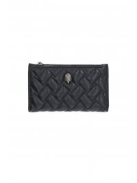 KURT GEIGER KURT GEIGER ΠΟΡΤΟΦΟΛΙ KENSINGTON BIFOLD WALLET KAΠΙΤΟΝΕ LOGO ΜΑΥΡΟ