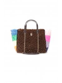 KURT GEIGER KURT GEIGER ΤΣΑΝΤΑ HOXTON SHOPPER ΧΕΙΡΟΣ/ΩΜΟΥ ΓΟΥΝΑ ΑΛΥΣΙΔΑ LOGO ΚΑΦΕ/ΠΟΛΥΧΡΩΜΟ
