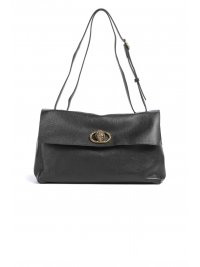 KURT GEIGER KURT GEIGER ΤΣΑΝΤΑ CROSSBODY/ΩΜΟΥ CHELSEA LG SLOUCH FLAP LOGO MAYΡΟ