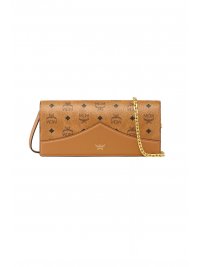 MCM MCM ΤΣΑΝΤΑ CROSSBODY/CLUTCH DIAMOND CLUTCH SML COGNAC VIS R ΚΟΝΙΑΚ
