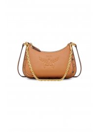 MCM MCM ΤΣΑΝΤΑ ΩΜΟΥ/CROSSBODY AREN DOUBLE HOBO SML COGNAC VIS R ΚΟΝΙΑΚ